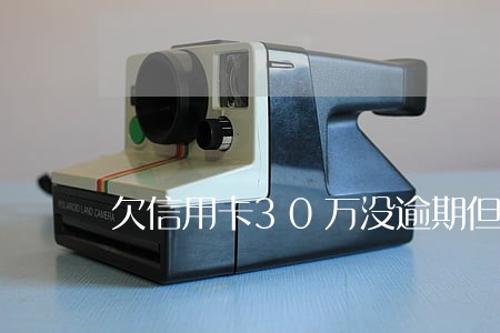 欠信用卡30万没逾期但无力偿还 欠信用卡30万没逾期但无力偿还