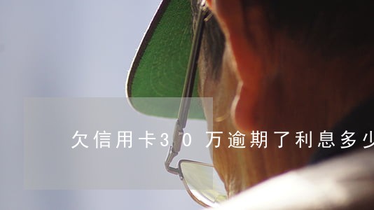 欠信用卡30万逾期了利息多少 欠信用卡30万逾期了利息多少