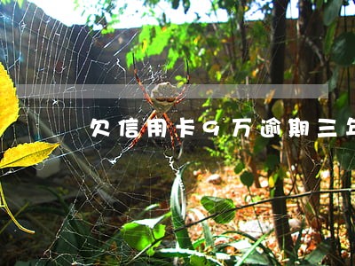 欠信用卡9万逾期三年怎么处理 欠信用卡9万逾期三年怎么处理
