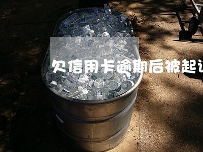 欠信用卡逾期后被起诉 欠信用卡逾期后被起诉