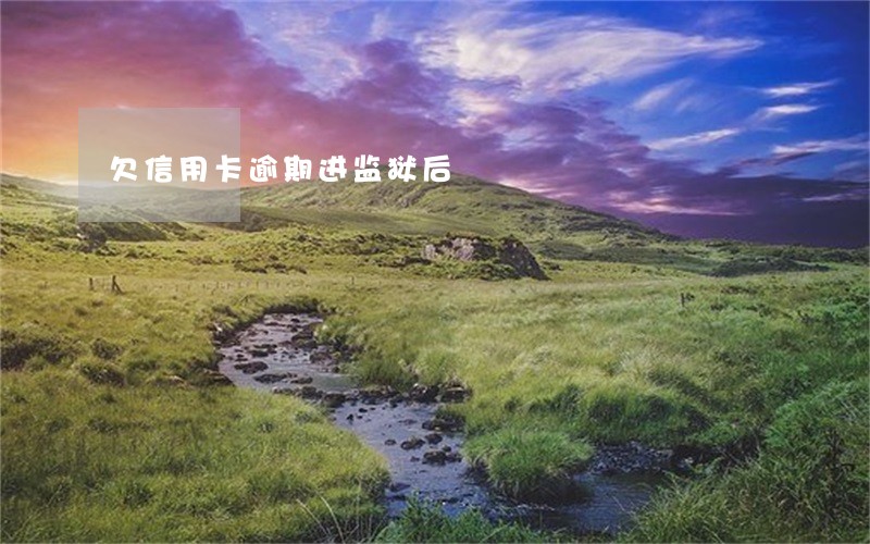 欠信用卡逾期进监狱后 欠信用卡逾期进监狱后