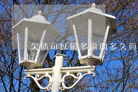 欠债可以最多逾期多久算重大违法
