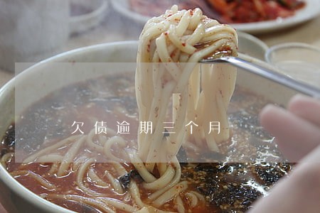 欠债逾期三个月 欠债逾期三个月