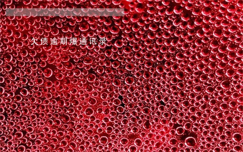欠债逾期爆通讯录 欠债逾期爆通讯录