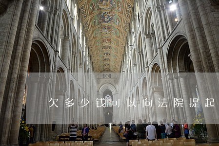 欠多少钱可以向法院提起诉讼 欠多少钱可以向法院提起诉讼
