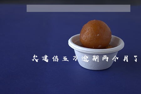 欠建信五万逾期两个月了 欠建信五万逾期两个月了