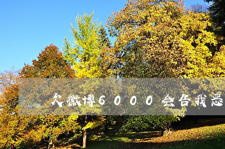 欠微博6000会告我恶意逾期吗 欠微博6000会告我恶意逾期吗