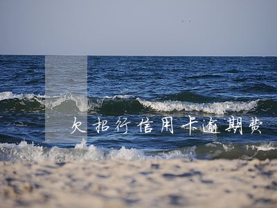 欠招行信用卡逾期费 欠招行信用卡逾期费