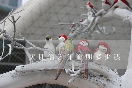欠捷信2年逾期多少钱 欠捷信2年逾期多少钱