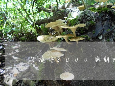 欠捷信8000逾期两年 欠捷信8000逾期两年