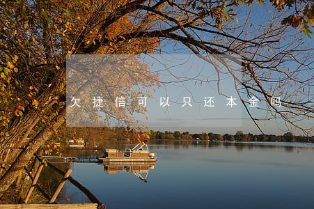 欠捷信可以只还本金吗 欠捷信可以只还本金吗