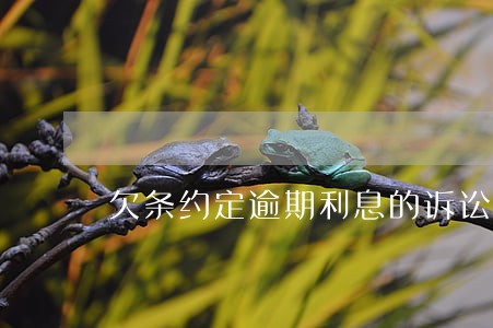 欠条约定逾期利息的诉讼时效 欠条约定逾期利息的诉讼时效