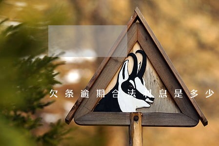 欠条逾期合法利息是多少 欠条逾期合法利息是多少