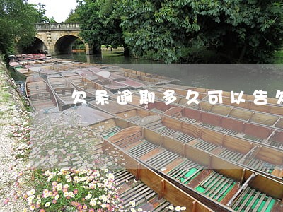 欠条逾期多久可以告欠款人 欠条逾期多久可以告欠款人