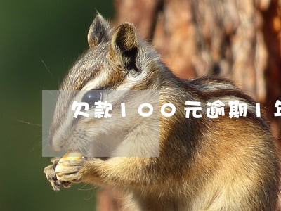 欠款100元逾期1年 欠款100元逾期1年