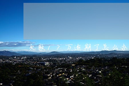 欠款17万逾期了怎么办