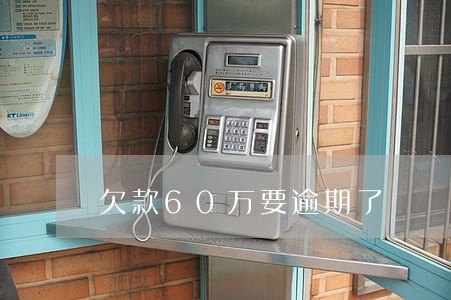 欠款60万要逾期了 欠款60万要逾期了