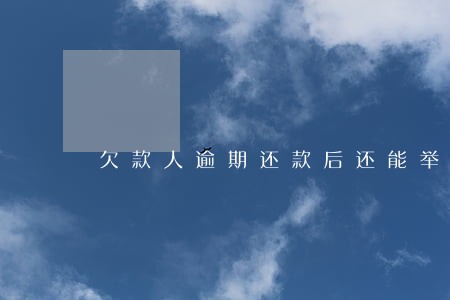欠款人逾期还款后还能举报吗 欠款人逾期还款后还能举报吗