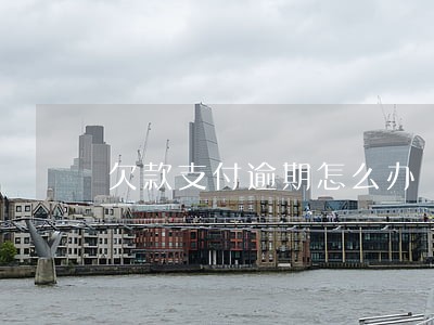 欠款支付逾期怎么办 欠款支付逾期怎么办