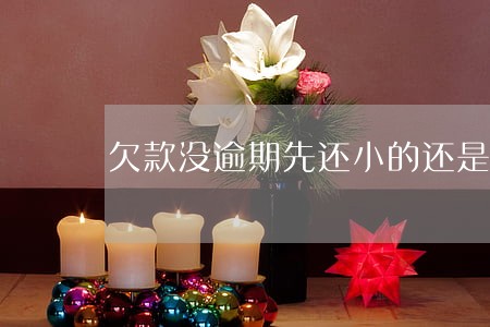 欠款没逾期先还小的还是大的 欠款没逾期先还小的还是大的
