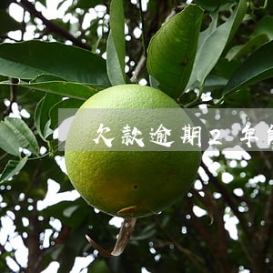 欠款逾期2年能申请房贷吗 欠款逾期2年能申请房贷吗