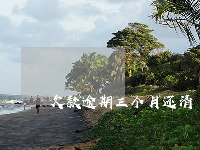 欠款逾期三个月还清 欠款逾期三个月还清