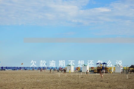 欠款逾期不想还怎么说 欠款逾期不想还怎么说