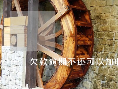欠款逾期不还可以加收利息吗 欠款逾期不还可以加收利息吗