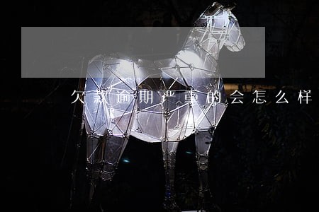 欠款逾期严重的会怎么样 欠款逾期严重的会怎么样