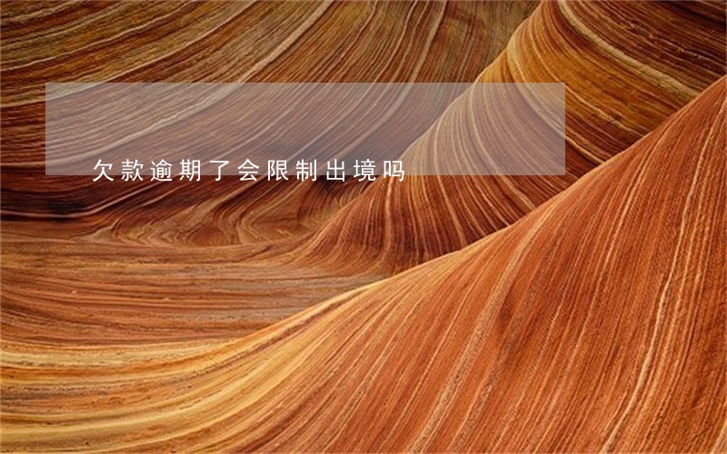 欠款逾期了会限制出境吗 欠款逾期了会限制出境吗