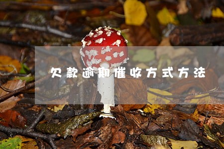 欠款逾期催收方式方法 欠款逾期催收方式方法