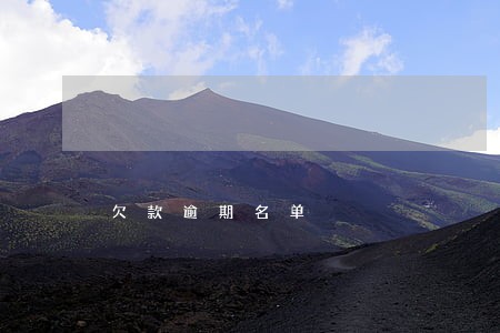 欠款逾期名单