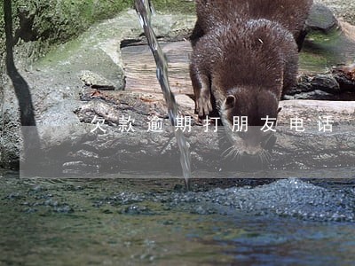 欠款逾期打朋友电话 欠款逾期打朋友电话