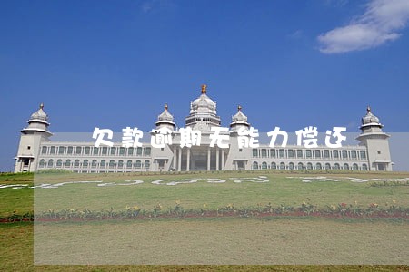 欠款逾期无能力偿还 欠款逾期无能力偿还