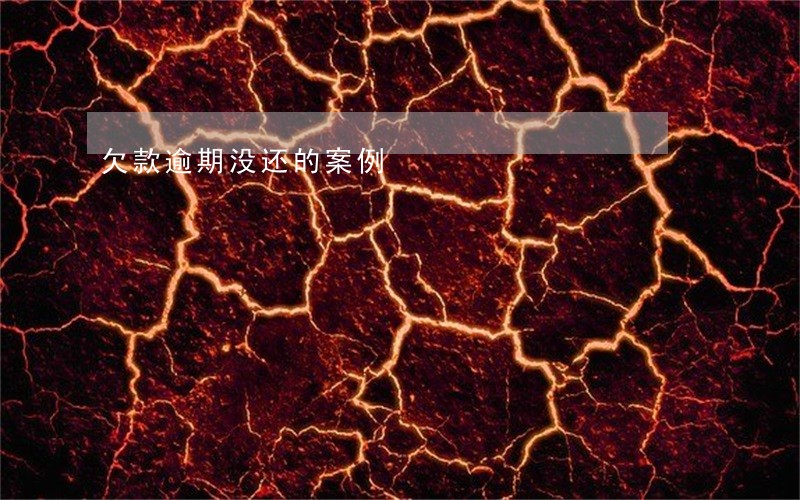 欠款逾期没还的案例 欠款逾期没还的案例
