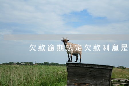 欠款逾期法定欠款利息是多少 欠款逾期法定欠款利息是多少