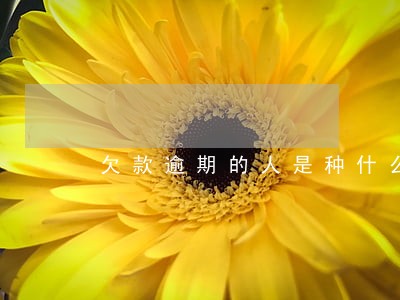 欠款逾期的人是种什么生活 欠款逾期的人是种什么生活
