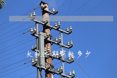 欠款逾期罚款多少 欠款逾期罚款多少