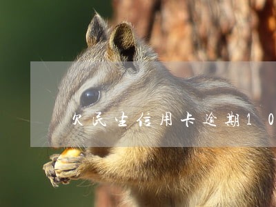 欠民生信用卡逾期10 欠民生信用卡逾期10