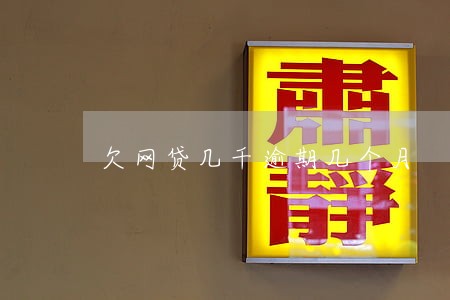 欠网贷几千逾期几个月 欠网贷几千逾期几个月
