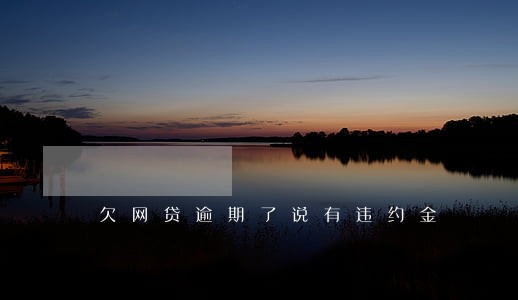欠网贷逾期了说有违约金 欠网贷逾期了说有违约金