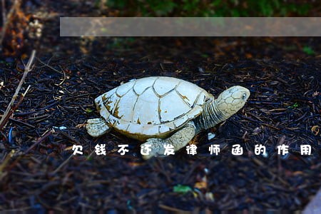 欠钱不还发律师函的作用 欠钱不还发律师函的作用