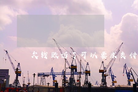 欠钱败诉了可以要求支付律师费吗 欠钱败诉了可以要求支付律师费吗