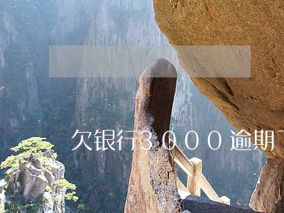欠银行3000逾期了会坐牢吗 欠银行3000逾期了会坐牢吗