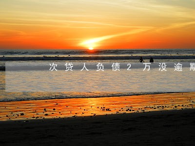 次贷人负债2万没逾期 次贷人负债2万没逾期