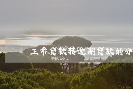 正常贷款转逾期贷款的分录 正常贷款转逾期贷款的分录