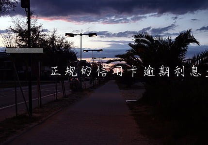 正规的信用卡逾期利息多少 正规的信用卡逾期利息多少