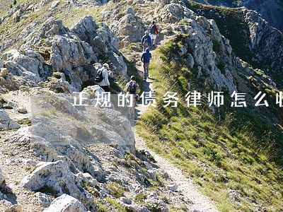 正规的债务律师怎么收费 正规的债务律师怎么收费