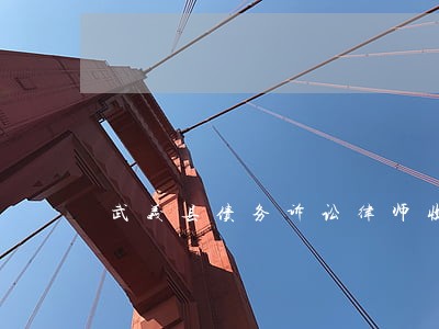 武义县债务诉讼律师收费标准