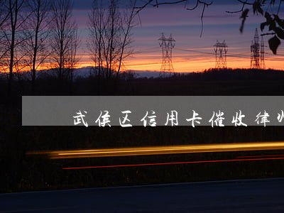 武侯区信用卡催收律师在线咨询 武侯区信用卡催收律师在线咨询